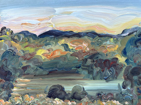 "Sunset Over Vineyards" by Nancy Livengood