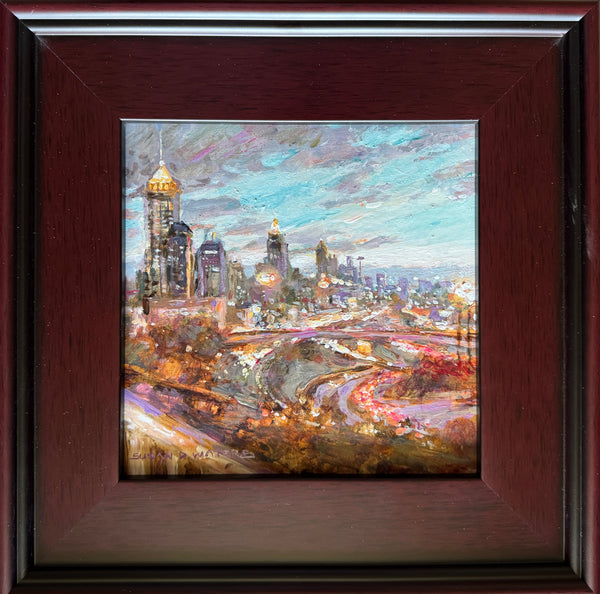 "Atlanta by Night; Balcony Room" by Susan D. Waters