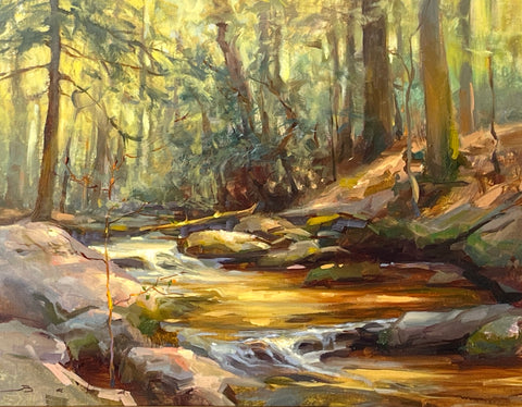 "Afternoon by the stream." by Olena Babak