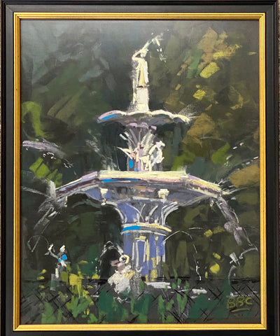 "Forsyth Fountain" by Beth B. Cullen