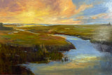 "Evening Blaze Over the Marsh" by Mary Negron
