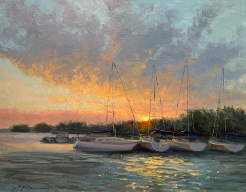 "Marina Sunrise" by Jill McGannon