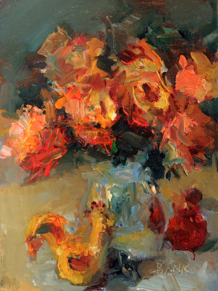"Roses and Roosters" by Jill Banks