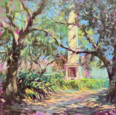 "Serene Walk, Johnson Square, Savannah" by Glery Becerra