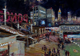 "Atlanta by Night; A-Top Ponce City Market" by Susan D. Waters