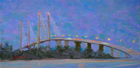 "Sidney Lanier Bridge Nocturn" by Celeste McCollough