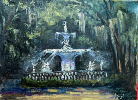 "A Promenade at Forsyth Park" by Christina Wysocki